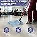 Commercial Heavy Duty Mop Heads Replacement 6 Pack: Industrial Wet Mop Head for Floor Cleaning, Reusable Blue Cotton Looped End String Refill for General Maintenance