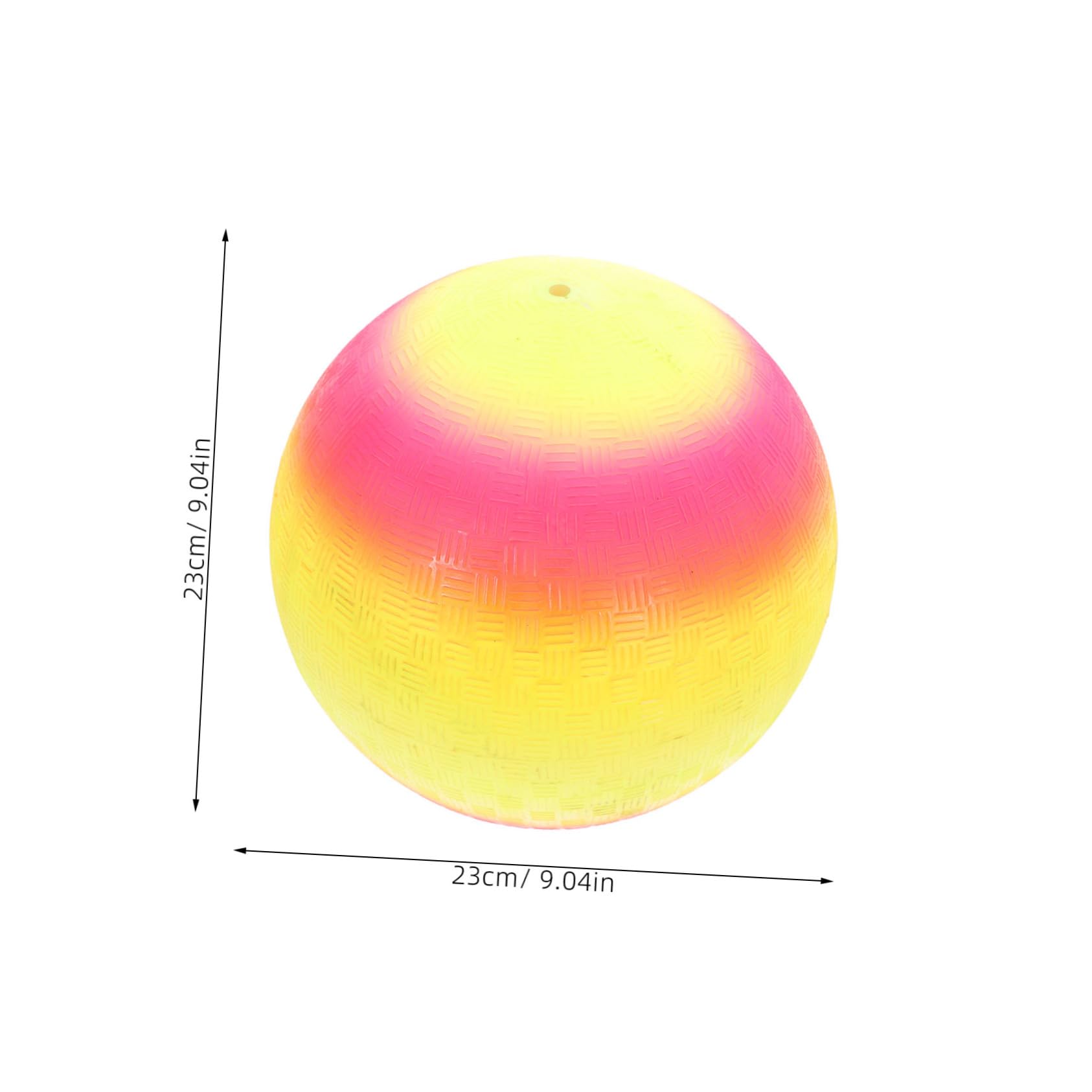 ifundom Indoor Children's Soccer Dodgeball Ball 9'' Bouncy PVC Rainbow for Kids' Games