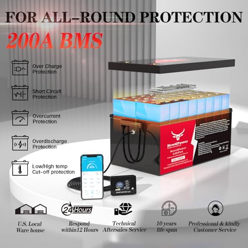 NewtiPower 36V 100Ah LiFePO4 Golf Cart Battery