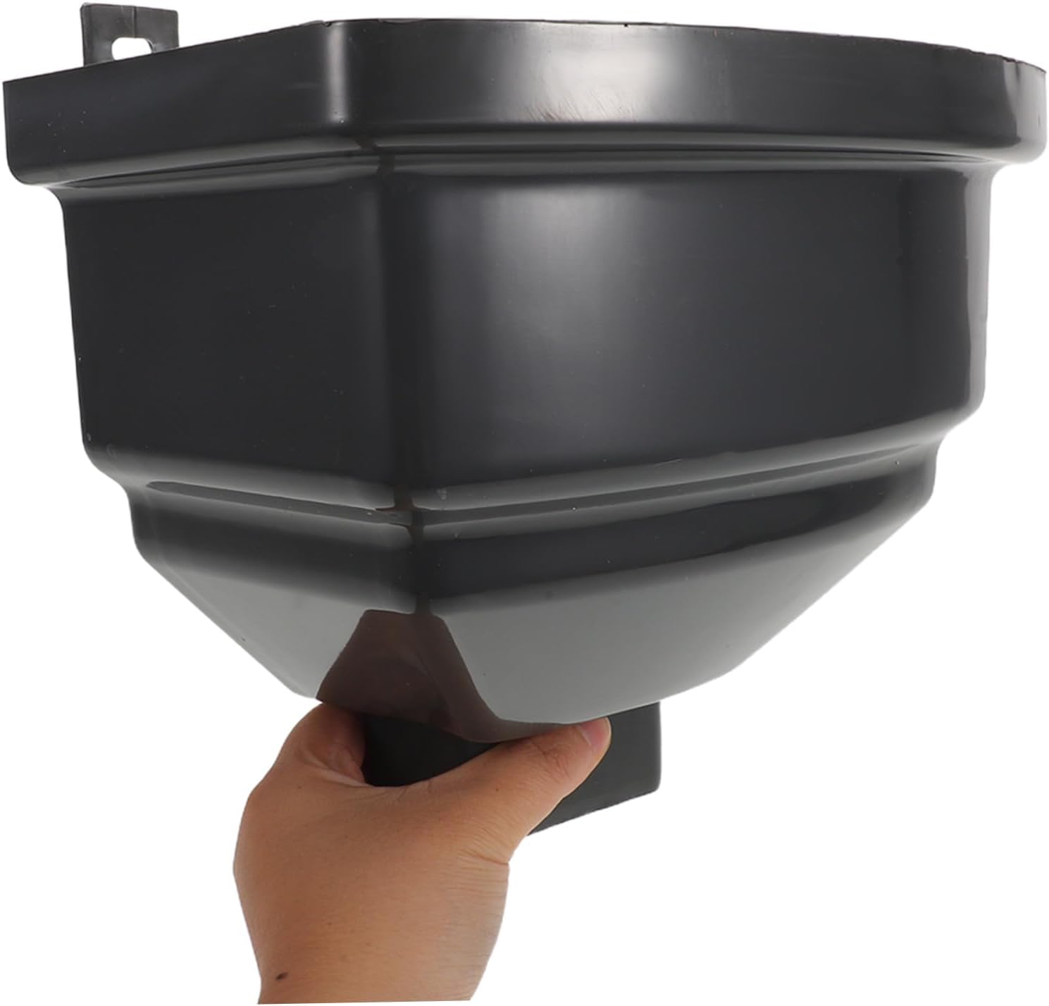 Tofficu Arc-Shaped Gutter Downspout Rainwater Diverter Funnel PVC Drainage Connector for Roof Gutters Overflow Prevention Rainwater Collection System Compatible with Plastic PVC Downspouts