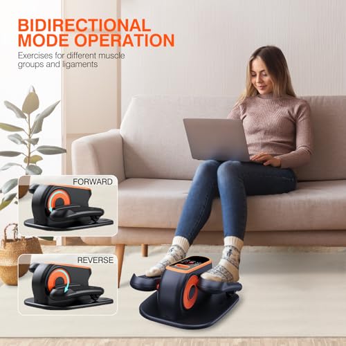 DUREXO Under Desk Elliptical Machine, Electric Ellipse Leg Exerciser While Sitting for Seniors, Quiet Portable Elliptical Machine with 12 Adjustable Speeds, Seated Pedal Exerciser with Remote Control - Image 6