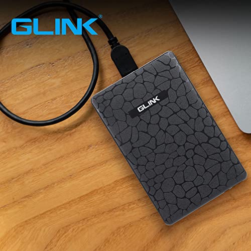 Image of GLINK GHD009-2.5 inch USB 2.0 Premium External HDD Enclosure Case Cover for SATA SSD HDD | High Speed Upto 480 MBPS | Tool Free Installation | Black