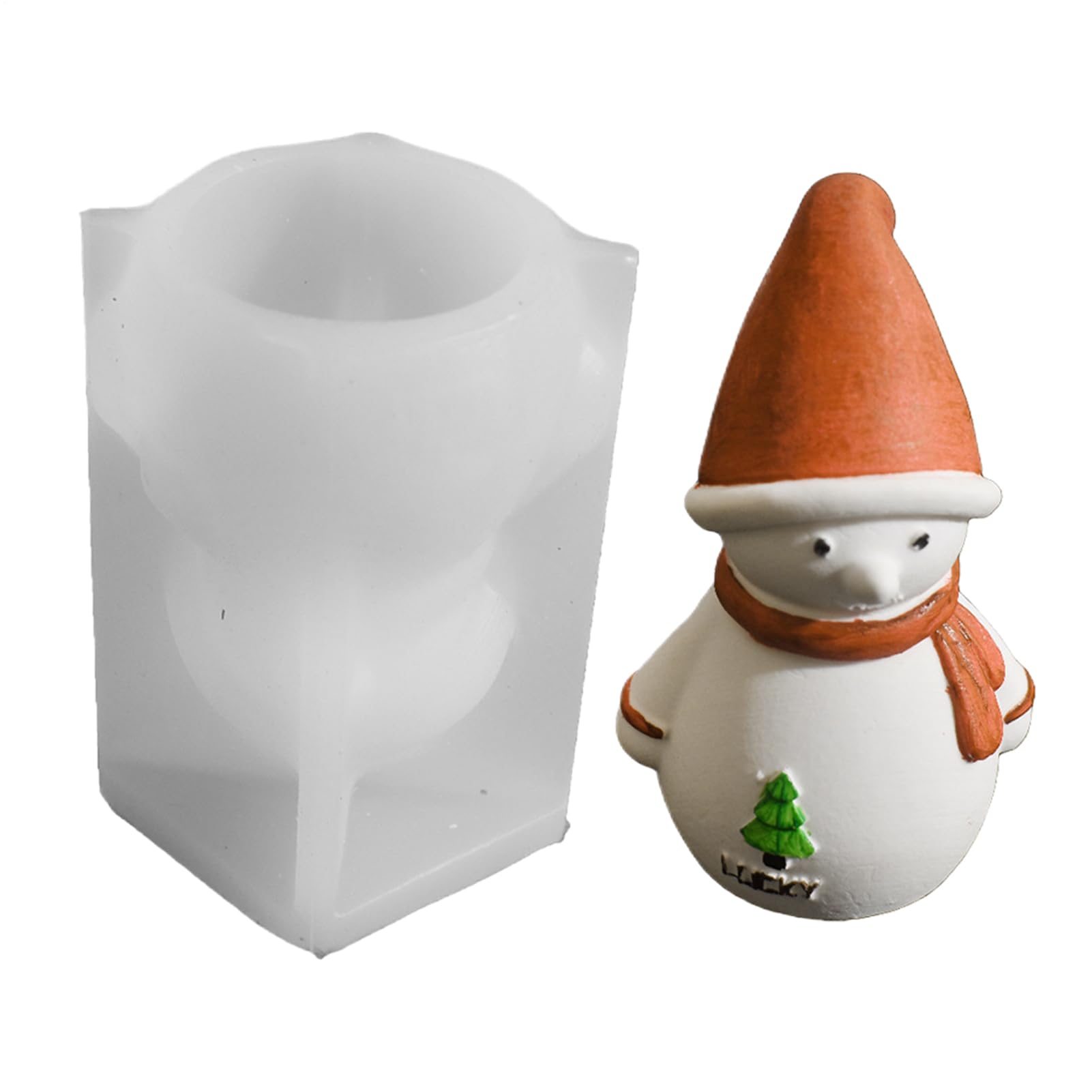 ni Natalizi 3D Antiaderenti Colata Babbo Natale E Pupazzo Di Neve | Per Sapone Natalizi per lavoretti fai da te di Halloween e decorazioni per la casa e la scrivania