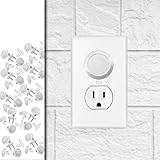 50 Pack - Outlet Plug Baby Safety Covers - Protect Little Kids from Electrical Danger with Child Proof Socket Caps - White - Driddle
