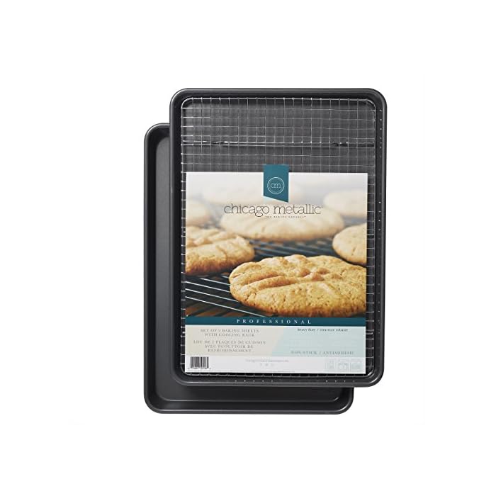 Buy Chicago Metallic Professional NonStick Cookie/JellyRoll Pan Set