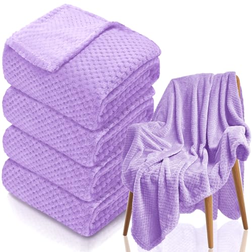 Tewloss �t���[�X�X���[�u�����P�b�g 4���p�b�N 50x60�C���` - 270GSM �E���g���\�t�g �t���V�V �t�����l�� �x�b�h �J�E�` �\�t�@�p �y�� �g���� 3D���b�t���e�N�X�`�� �����тȂ� �ыʂȂ� �I�[���V�[�Y���X���[ (���x���_�[)