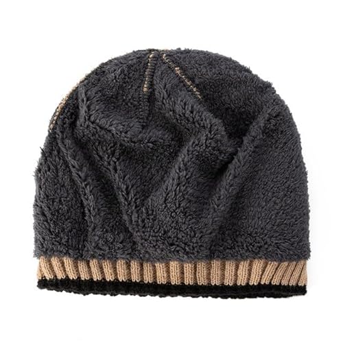 Conjunto de Toca e Gola para Inverno - Acessórios de Aquecimento Masculino e Feminino(Bege)