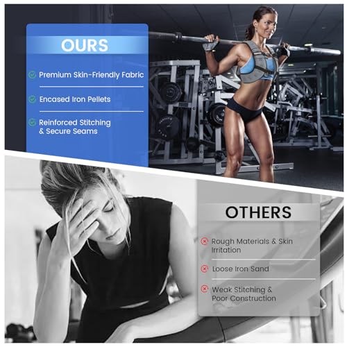 Image of Weighted Vest Woman 6 /8 /12 /16 /20 /25 /30lb Weight Vest for Women Men Body Weight Vests for Walking Strength Training Running Workout Jogging Fitness