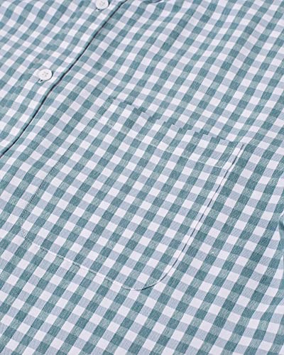 Image of Alimens & Gentle Mens Solid Oxford Shirt Long Sleeve Dress Shirt Work Casual Button Down Shirts with Pocket