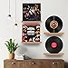 NIUBEST Vinyl Record Wall Mount,2 Pack-Vinyl Record Shelves Record Album Display Holder for LP, CD, Book Art Storage Vintage Home Decor(Wood Color)