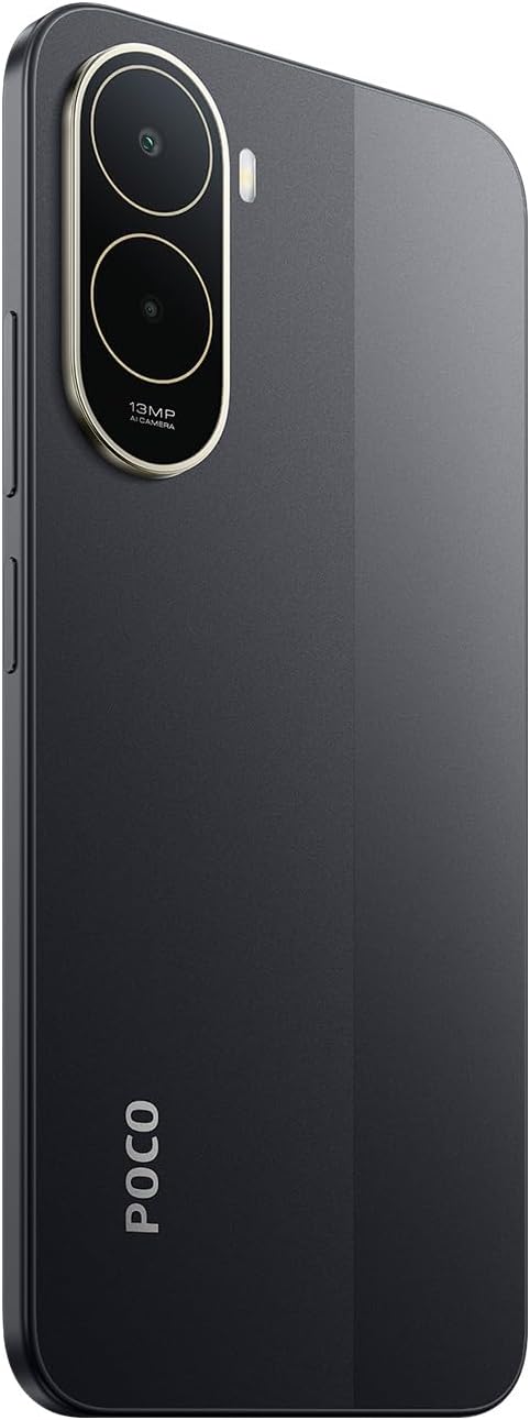 POCO C81 Pro 4G+128G Siyah | 6,9 inç LCD ekran, 120Hz'e kadar yenileme hızı, 15W hızlı şarj, 13MP AI çift arka kamera