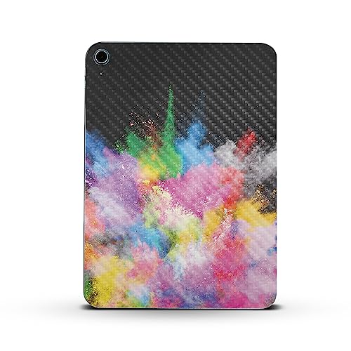 Image of MightySkins Carbon Fiber Skin Compatible with Apple iPad 10.9 inch 10th Gen (2022) Full Wrap Kit - Paintsplosion | Protective, Durable Textured Carbon Fiber Finish | Easy to Apply | Made in The USA