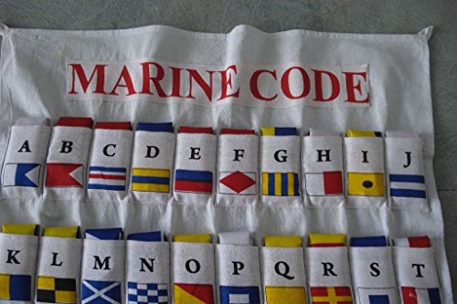 Brass Blessing Naval Signal Flag Set With Case Cover - Nautical Decor Maritime Marine Boat Yacht : (40 Flag Set : Cotton + Polyester) #TOP6
