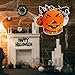Fancyes Halloween Lantern Ornament Craft Cute Scene Layout Hanging Decorations Decor for Outdoor House Party, Pumpkin 33cmx30cm