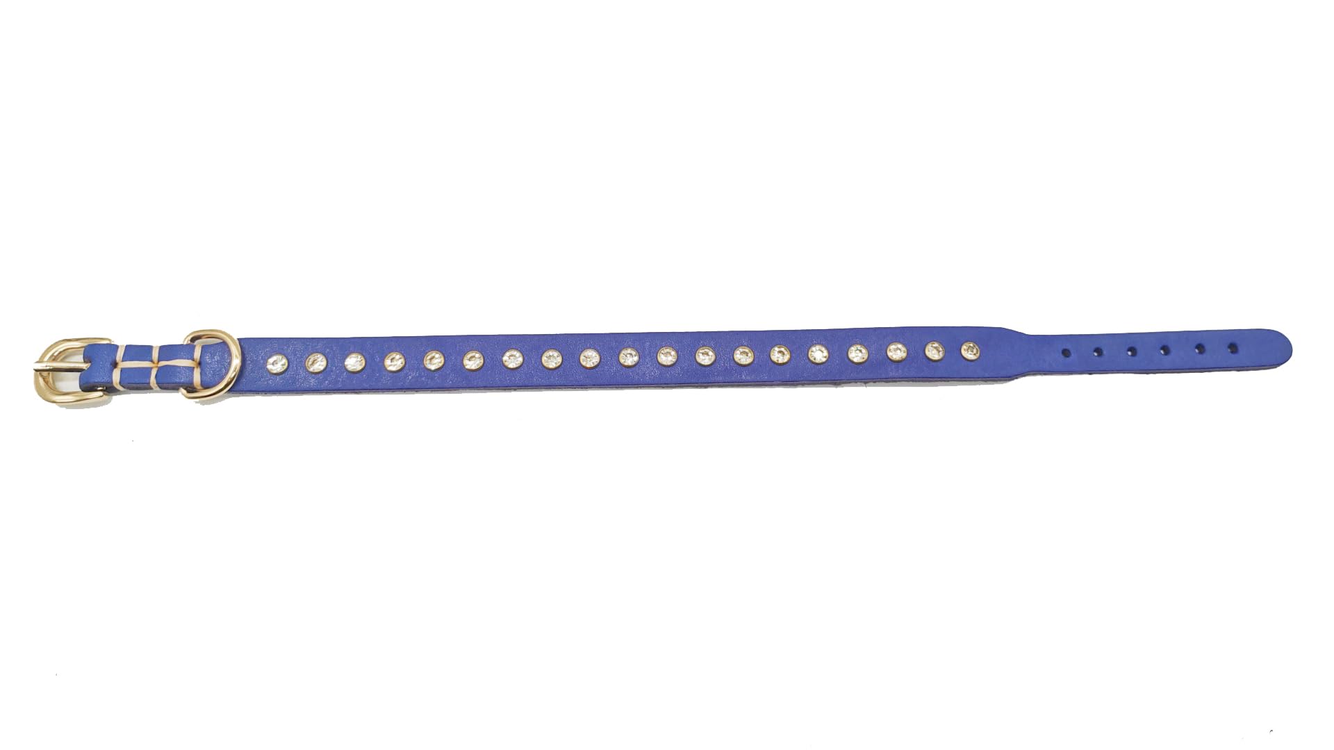YUDOTE Genuine Purple Leather Dog Collar with Bling Rhinestones, Stylish Puppy Collars for Small Dogs - Image 4