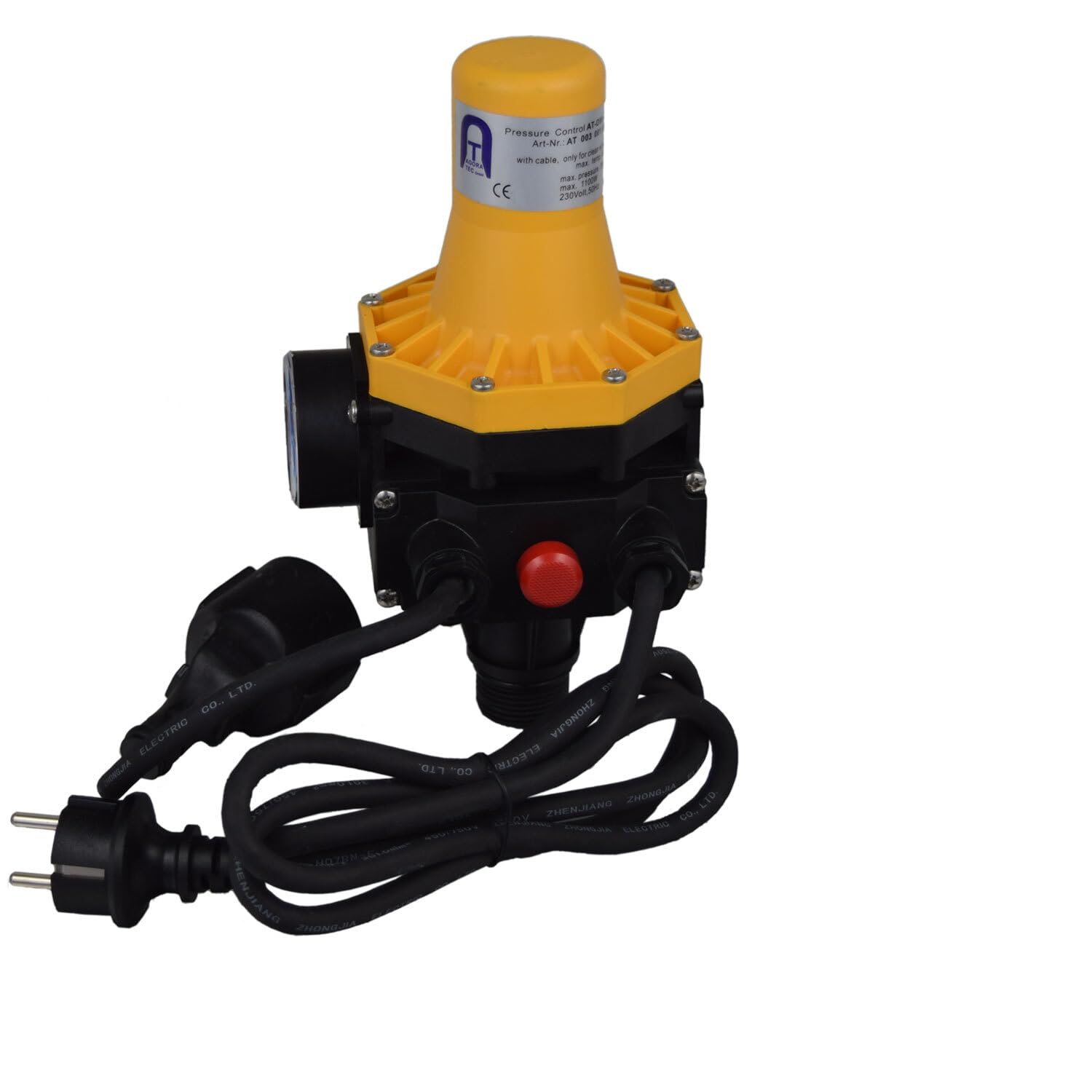 Agora-Tec® Pumpen Steuerung Druckschalter Durchflusswächter mit Trockenlaufschutz DWv-3 verkabelt