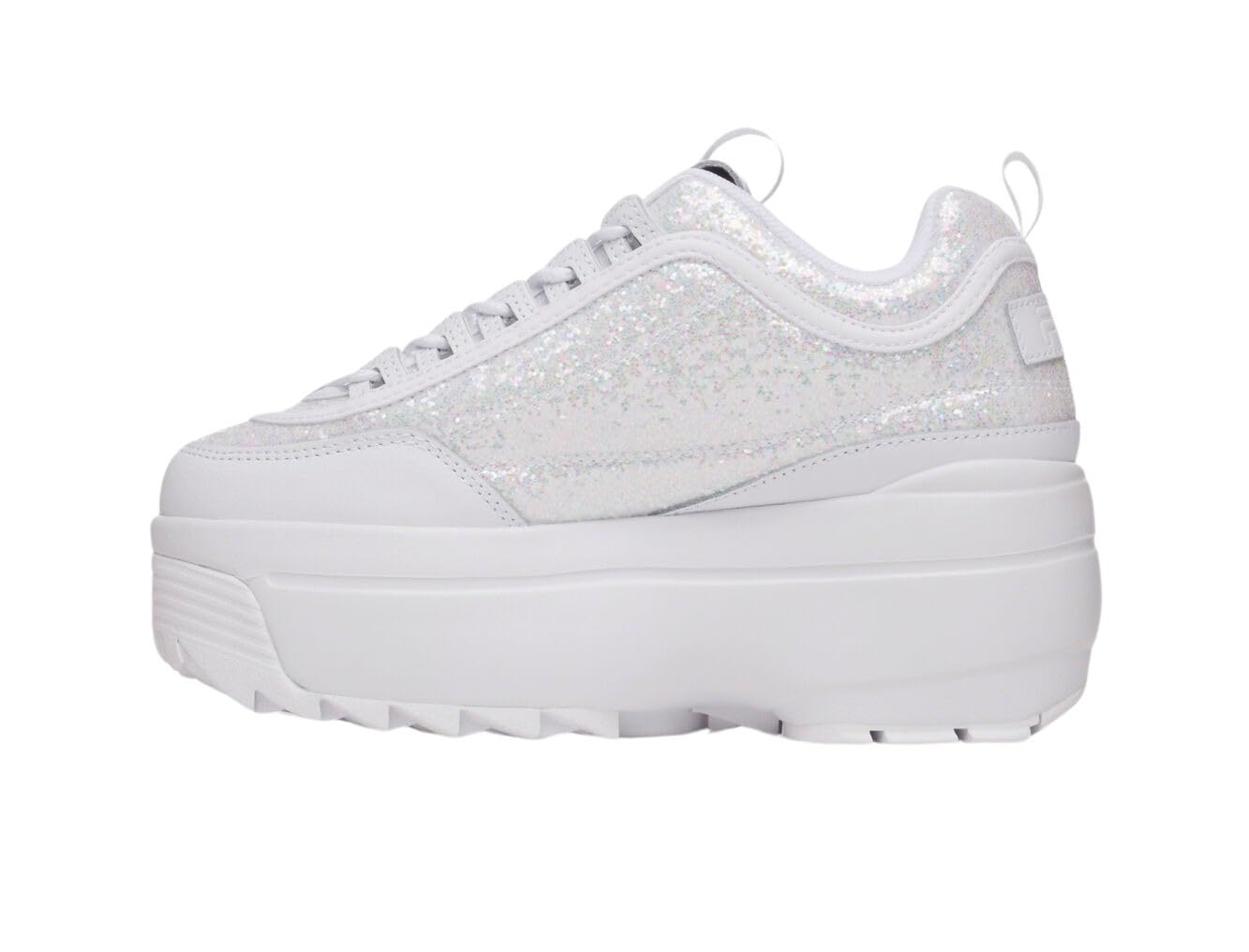 FILA Disruptor II Wedge Special Glitter - Zapatos deportivos para mujer