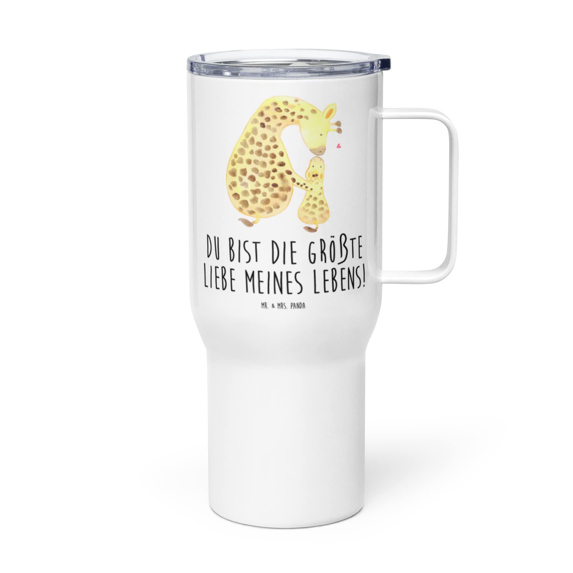 Mr. & Mrs. Panda Teetasse Giraffe Kind - Geschenk, Kaffee-to-go-Becher, thermosbecher, Sohn, To-Go-Becher, Mutter, Tochter, Thermobecher, getränkebecher, Kaffee-Thermobecher, Lieblingsmensch, Afrika