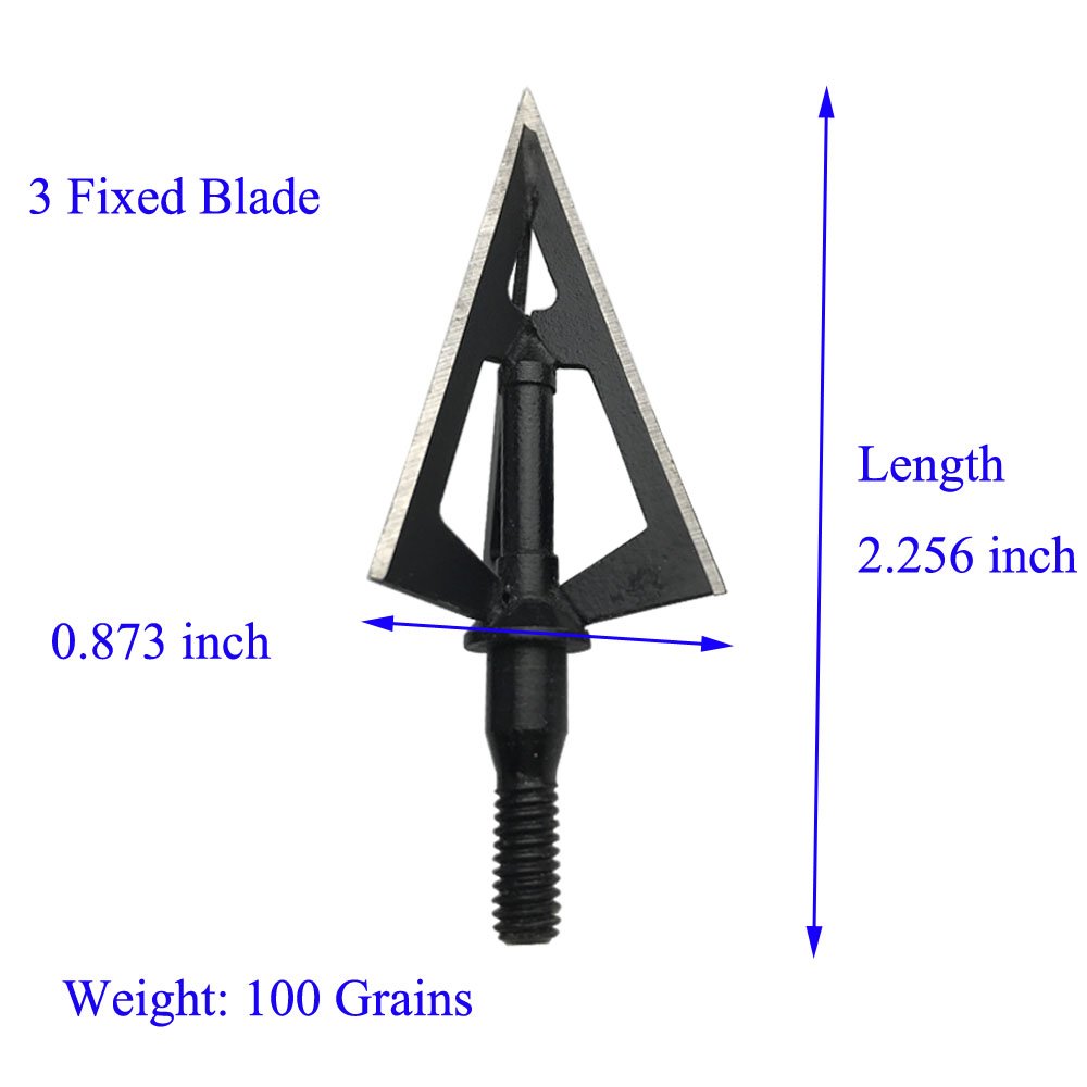 ZSHJGJR 6pcs Punte Per Freccia Da Caccia 100Grains Broadheads Di