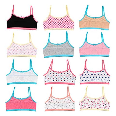 Alyce Intimates Seamless No Show Girls Sports Bra - Multi - Medium Cover