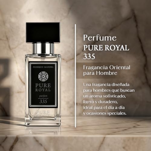 FM Pure Royal 335 Eau de Parfum for Men 50 ml | Woody Oriental Perfume | Oud, Vetiver, Cardamom, Pepper & Amber | 20% Long Lasting Fragrance - Image 5