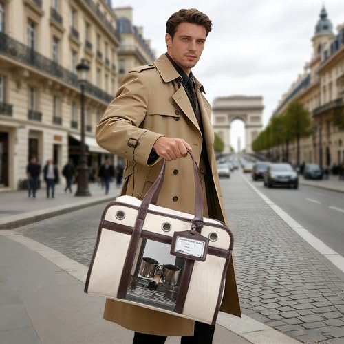 Sanmoncare Bird Carrier, Sophisticated Cockatiel Travel Bag with Stand, Lightweight and Portable Travel Cage for Parrot, Bird Travel Carrier, White - Image 6