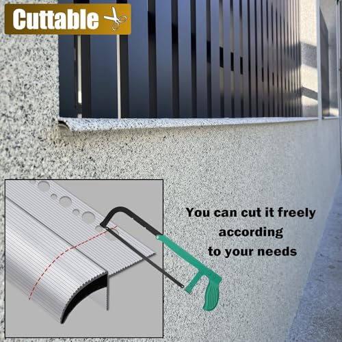 Línea de goteo de aluminio de 7 pies para aleros y ventanas 7