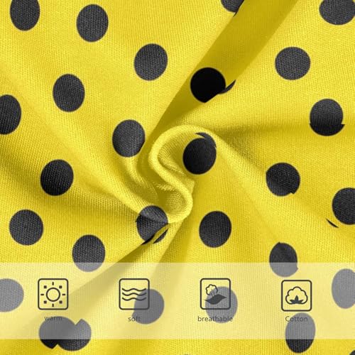 Yellow Black Dots Girls Underwear Toddler 2t Cotton Girl Panties Cute Fun Briefs Underpants3