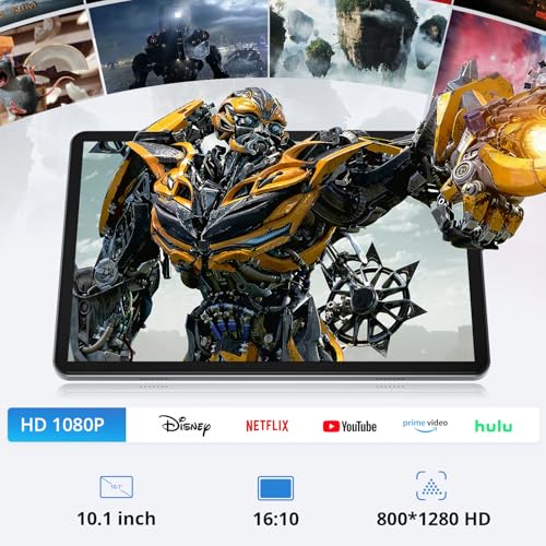 Image of Android Tablet, 10.1 Inch Android 15 Tablet,Octa-core, 12GB RAM 128GB ROM(Expandable to 1 TB), 800x1280 Resolution IPS Display,WiFi 6 & Bluetooth 5.0, Dual Speakers, 2MP+8MP,6000mAh, Blue