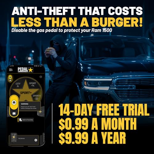 Image of PEDAL COMMANDER for Ram 1500 New Body 2019-2026 Throttle Response Controller - Plug-and-Play 36 Settings, Wireless App Control, Anti Theft - Off-Road Performance Mods - 1500 Accessories (Pack of 3)