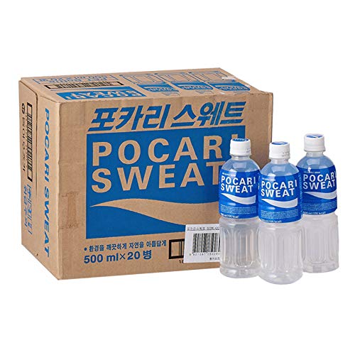 Pocari Sweat Ion Supply Soft Drink 500ml (20 Bottles) Korean Hydration Beverage with Electrolytes