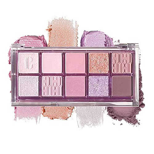 Nvleptap 10 Colors Eye Shadow Palette Matte Nude Neutral Eyeshadow Palette Glitter Eyeshadow High Pigmented Makeup Palette,Long Lasting Naturing-Looking Eye Makeup - A14 #TOP26