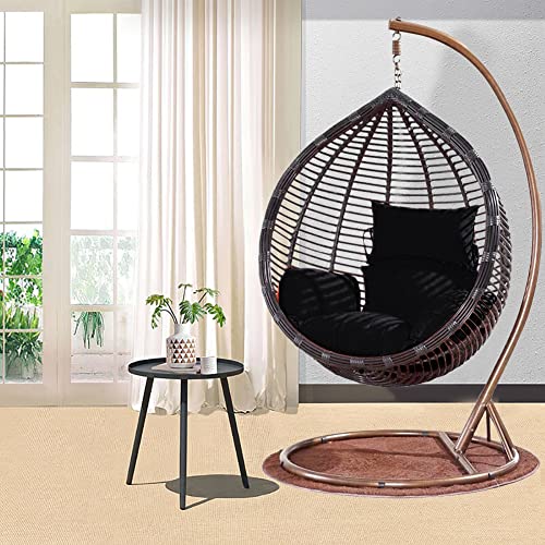 Seahome Egg Chair Cushion Replacement, Foldable Waterproof Hanging Basket Swing Chair Cushion With Headrest，Outdoor Porch Backyard Patio Hammock Swing Replacement Cushions (Black) #TOP5