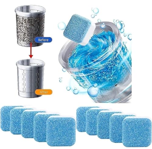 Image of Washing Machine Cleaner Tablets (15 Tablets) | Drum & Pipe Deep Cleaner | Fresh Scent | Removes Odour, Limescale & Residue | For Front Load & Top Load Fully Automatic Washing Machines