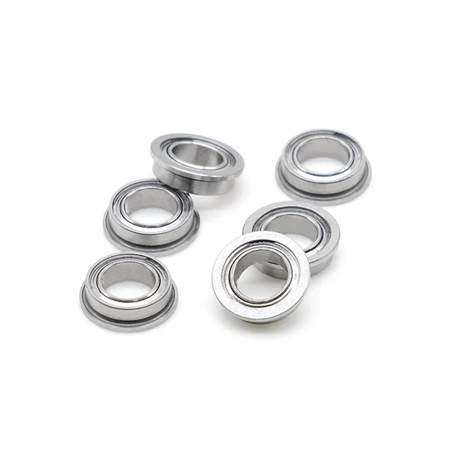 MF85ZZ 5X8X2.5mm Flanged Ball Bearings 10Pcs