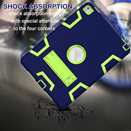 Ipad Pro 9.7 Case, Ipad Air 2 Case, Shock Absorption High Impact Resistant Hybrid Protective Case Cover With Kickstand For Ipad Pro 9.7" 2016 Release And Ipad Air 2 #TOP2