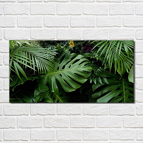 Tableau en verre jungle tropicale pour masquer les murs ternes - 2