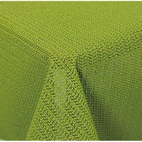 TextilDepot24 Tablecloth Garden Cloth with Hem Washable Garden Tablecloth Balcony Patio Weatherproof (Green, 140 cm Round) Cover