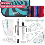 Idealmente organizado y listo para usar en cualquier momento: La bolsa de tela compacta (o estuche) mantiene todas las herramientas ordenadas y cabe perfectamente en cualquier mochila.