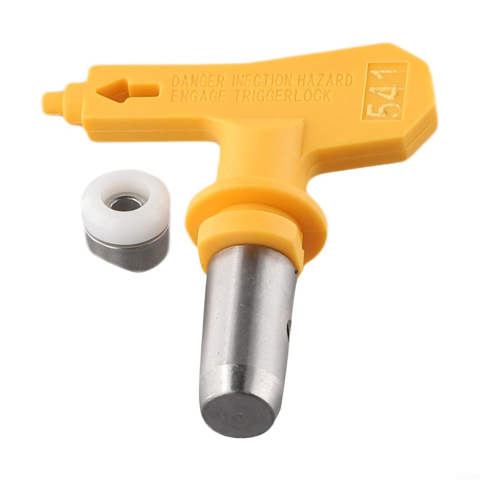 Punta Per Ugello Airless Serie 5/6 In Acciaio, Modello 539, Per Verniciatura E Rivestimento, Con Apertura Per Spruzzo Di 250-350 Mm