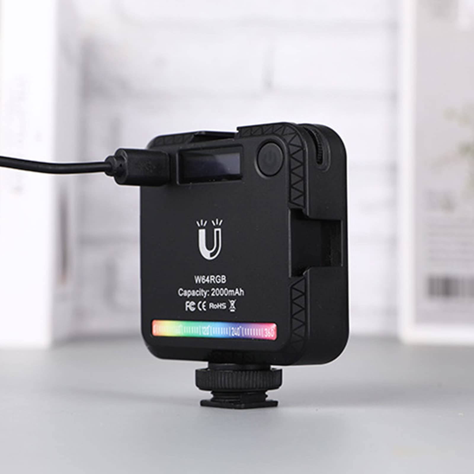 LED Video Light2500, 9000 K, 6 W, 2000 mAh, pannello tascabile dimmerabile, per Vlog