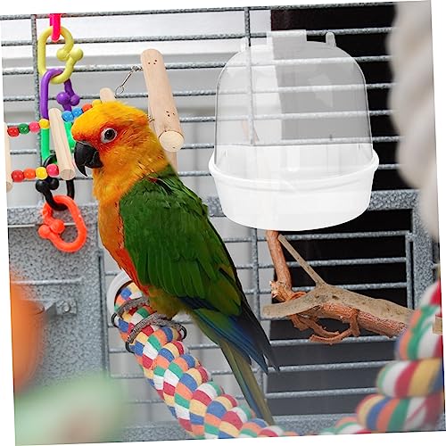 INOOMP 3 Conjuntos De Banheira De Plástico Para Papagaio Banheira De Plástico Transparente Para Banh