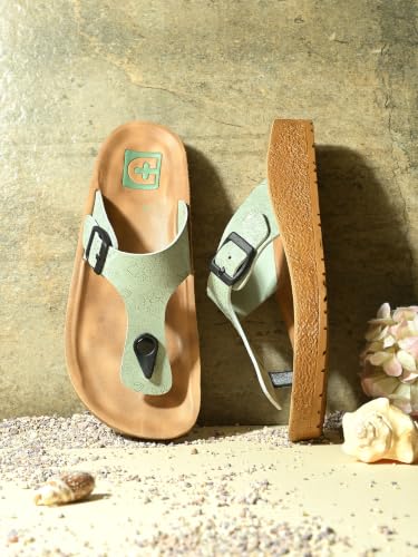 Image of DOCTOR HEALTH SUPER SOFT Women's Orthopedic Toe Ring Sandals | Adjustable Buckle Comfort Slippers | Soft Cushioned Footbed | Lightweight Anti-Skid Casual Flip Flops for Everyday Wear