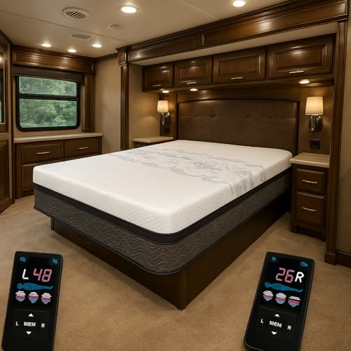 9.5' RV Mattress Air Number Sleep Adjustable Short Kings and Queens (RV King (72″W x 80″L x 9.5″H))