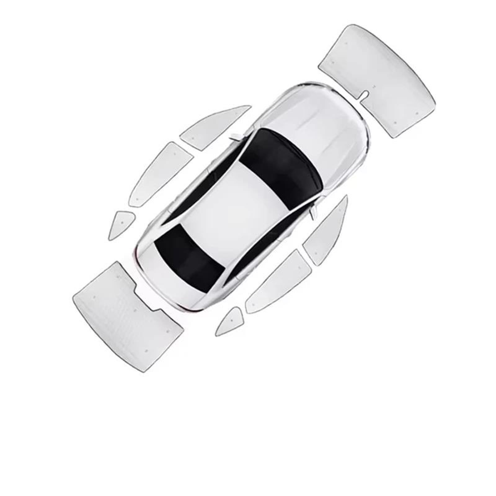 Para Volvo Para XC90 MK2 2016 2017 2018 2019-2023 Accesorios Para Coche Protección Parabrisas Cubierta Visera Completa Parasol Coche Magnético(All Sunshades 8pcs)