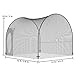 Happybuy 12FT Baseball & Softball Batting Cage Net & Frame, Heavy Duty Pitching Cage, Portable with Carry Bag, Enclosed for Backyard Training