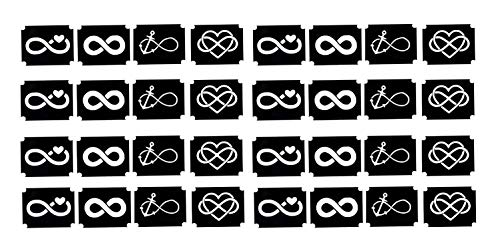 Infinity Collections Forever eternity (Infinity Body Art Stencil)