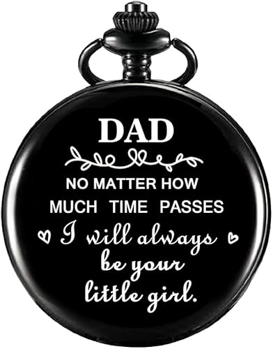 Miniatura 2 de Regalos para papá, reloj de bolsillo grabado, cumpleaños, aniversario, regalo significativo del día del padre para hombres