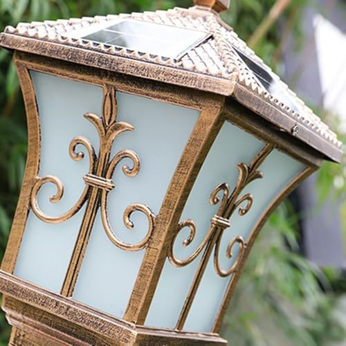 Lampe de pilier extérieure super lumineuse étanche IP65 en métal durable