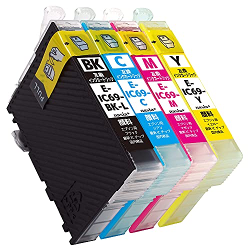 Amazon.co.jp: エプソン用 IC4CL69 (BK-L/C/M/Y) 【全色顔料
